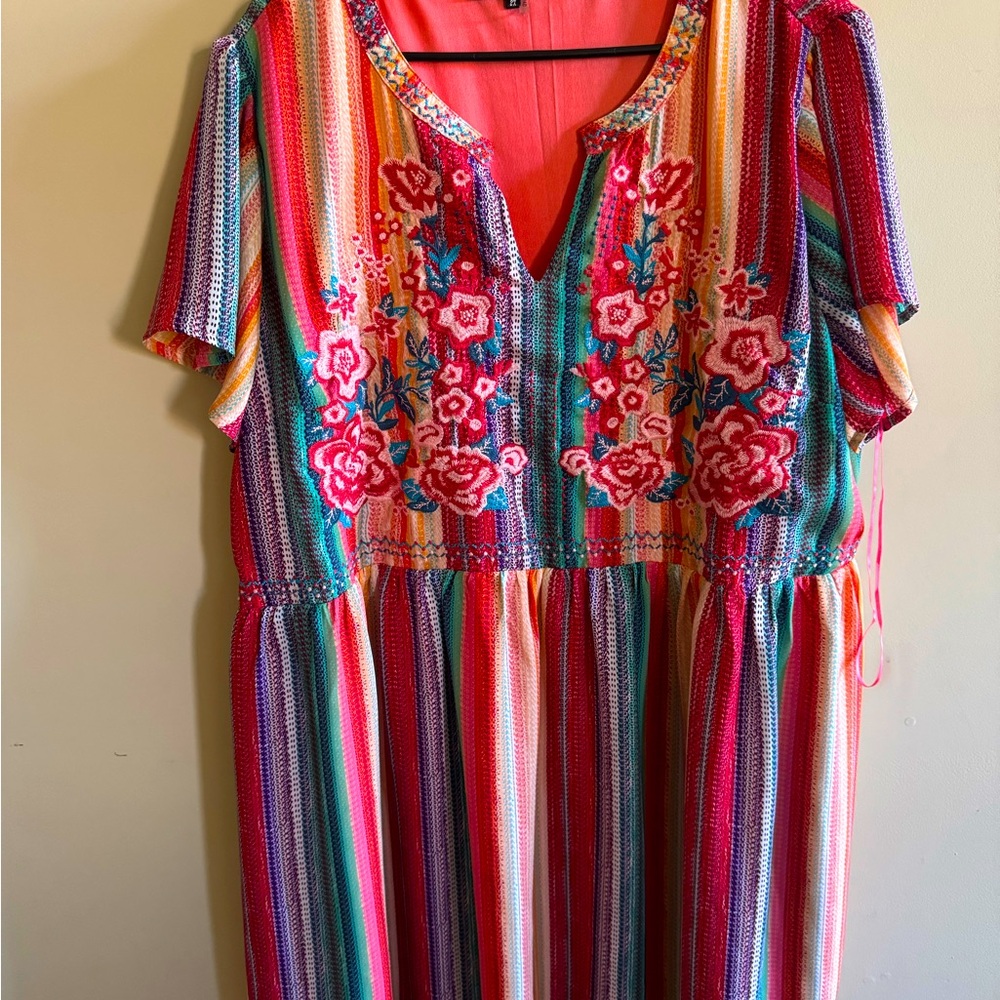 Boutique multicolor floral dress